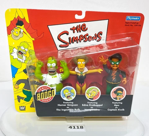 The Simpsons Bongo Comics Homer Halloween Figure Set Captain Kwok Vampiredna Cover