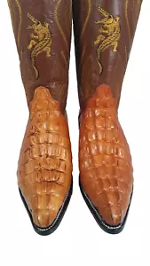Cowboy Krokodilschwanz Western Cowboystiefel Herren Größe 6,5. Damen 8 Hergestellt in Mexiko - Bild 1 von 14