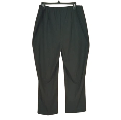 Talbots Black Capri Dress Pants 16W Elastic-Waist Side Zip  NWT - Image 1 of 4