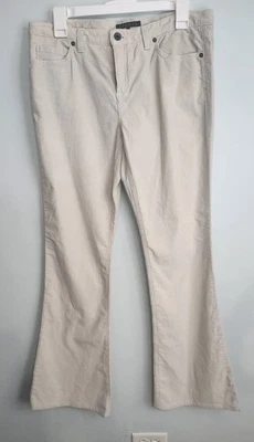 Pantalones Theory para mujer 10 pana acampanados beige tostado tiro bajo elásticos pana suave Foto 1 de 3