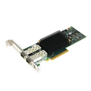 Dell 0MHFHK Emulex LPE32002 Dual-Port 32GB Fiber Channel FC PCIe NIC Full Height - Picture 1 of 3