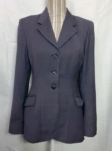 Giacca blazer donna Grand Prix lana equitazione spettacolo taglia US 2 viola equitazione - Foto 1 di 10