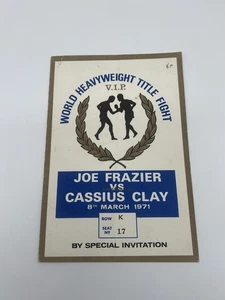 Muhammad Ali Vs Joe Frazier 1 Boxprogramm Original Vintage Programm - Bild 1 von 3