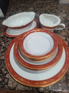 Noritake Japan Goldhill Pattern 10 Pc. China Set- Excellent Condition - Picture 1 of 5
