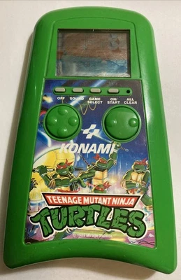 Vintage Teenage Mutant Ninja Turtles Handheld Video Game Konami 1989 Working  - image 1 of 4