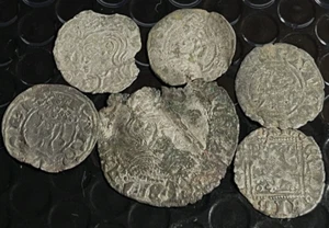 Cincin19,LOTES,Interesante 6 Vellones Medievales(incluye 1 cuartillo) - Imagen 1 de 4