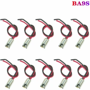 10x Ba9s T4W 233 Side Light Parking Bulb 9mm Bayonet Adapter Holder Socket Plug - Imagen 1 de 4