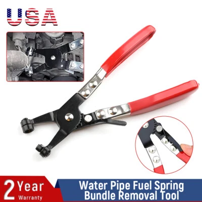 Automotive Spring Clamp Pliers Hose Clamp Removal Repair Swivel Flat Band Tool - Image 1 of 4