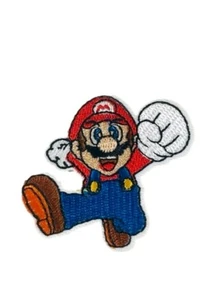 Klassisches Spiel Charakter Mario Jumping 2,28 Zoll hoch bestickt aufbügeln Aufnäher - Bild 1 von 1