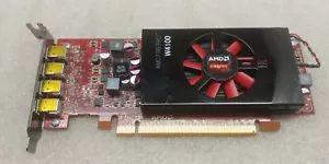 AMD FirePro W4100 2GB Mini DisplayPort X4 Monitors HDMI Win 10 Video Card XXH7R - Picture 1 of 7