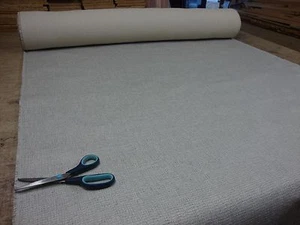 10M KURK BARNIKA LIGHT NATURAL DESIGNER CURTAIN UPHOLSTERY FABRIC £4.49/METER - Picture 1 of 7