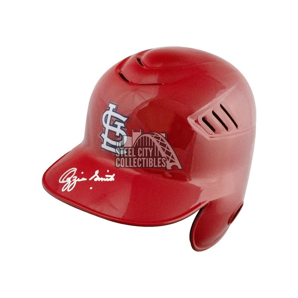 Ozzie Smith Autographed Cardinals Authentic Full-Size Batting Helmet - JSA COA - Image 1 of 1