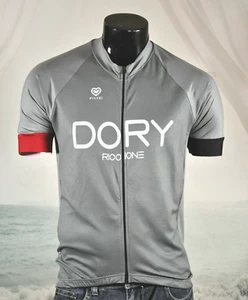 PISSEI Italy DORY RICCIONE 20 Bike Anniversary Cycling Jersey Sz 5 Gray Full-Zip - Picture 1 of 8
