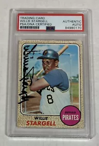 1968 Topps HOF WILLIE STARGELL MT SIGNED AUTO Baseball Card #86 EX (D. 2001) - Picture 1 of 2