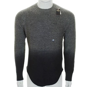 Nuevo Suéter Hollister Para Hombre Teñido en Inmersión Cuello Redondo £45 Gris Negro Mediano - Imagen 1 de 4
