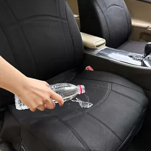 Water Repellent 18 Ounce Cotton Canvas Black Front Seat Covers For Honda CR-V - Picture 1 of 8