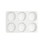 6 Holes Silicone Chocolate Moulds Fondant Molds Flower Silicone Material