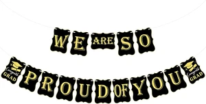 Graduation Decorations 2025 - We Are so Proud of You Graduation Banner - 2025 Gr - Picture 1 of 12