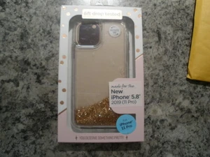 IPHONE 5.8" 11 PRO PROTECTIVE AND PRETTY GOLD GLITTER 6' DROP TEST FELLOWES CASE - Picture 1 of 11