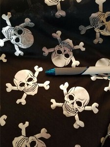 skull jersey fabric