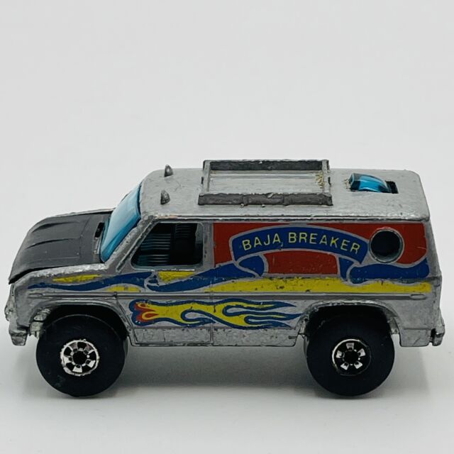 Carrinho Hot Wheels 70s Van Palavra Cruzada Azul Escuro