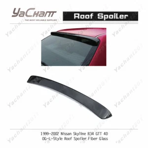 FRP Roof Wing For 99-02 Nissan Skyline R34 GTT Sedan OG-L-Style Roof Spoiler - Picture 1 of 12