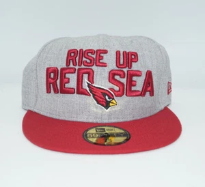 NewEra 59FIFTY Hat Arizona Cardinals Rise Up Red Sea 7 1/4 2 tone - Picture 1 of 8