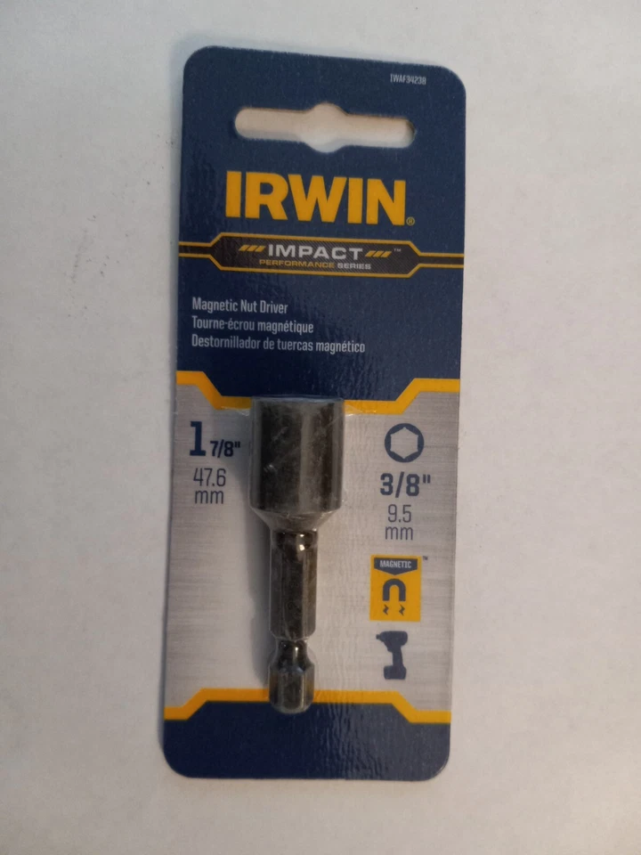 New Irwin Impact Performance Series Magnetic Nut Driver 3/8" - Image 1 of 1