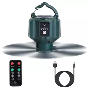 5200mAh/10400mAh Camping Ceiling LED Fan USB Hanging Tent Fan Summer USB Fan - Picture 1 of 21