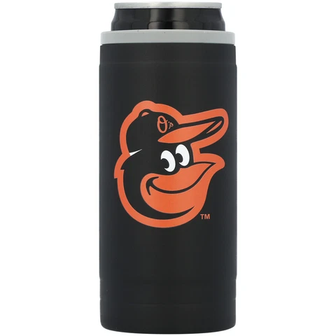 Baltimore Orioles 12oz. Flipside Powdercoat Slim Can Cooler Cover