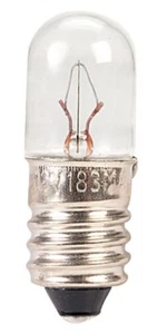 2K570 - 2 x 10mm 12Volt 2.2watt Screw In Tubular Bulbs MES (E10) 183mA 2nd Post - Picture 1 of 18