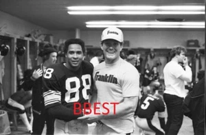 LYNN SWANN TERRY BRADSHAW STEELERS AFC CHAMPS 12/23/79 8X10 LOCKER ROOM - Picture 1 of 1