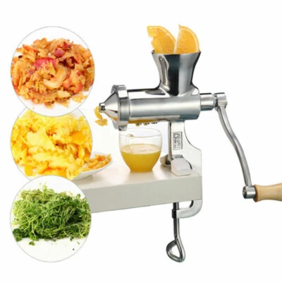 Wheat Grass Vegetable Juicer 304 Stainless Steel Hand Crank Manual Extractor - Image 1 of 4