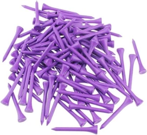 Professional 2 1/8 Deluxe Wood Golf Tees 100pcs Long Wood Purple New - Picture 1 of 5