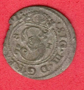 Riga Poland Schilling 1621 Sigismund III Vasa Waza Latvia Livonia 593 - Picture 1 of 2