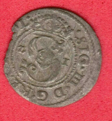 Riga Poland Schilling 1621 Sigismund III Vasa Waza Latvia Livonia 593 - Image 1 of 2