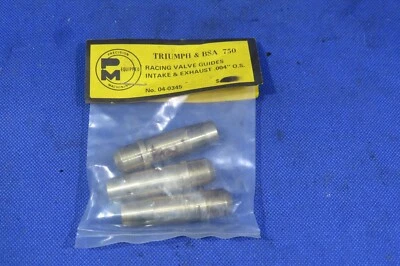 BSA ROCKET 3 TRIUMPH TRIDENT T150 T160 RACE VALVE GUIDES +0.004" X 3   04-0345 - Imagem 1 de 4