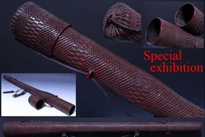 Japón Antiguo Estuche Soporte Flecha Ebira Arco Tiro con Arco Yoroi Samurai Busho Edo 7069 - Imagen 1 de 12