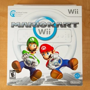 Mario Kart Wii with Wheel (Nintendo Wii, 2012) - Picture 1 of 8