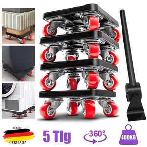 5tlg Transportroller Set 400 kg Möbelheber Umzughelfer Möbelrollen Möbelrücker - Bild 1 von 13