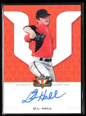 D.L. Hall 2017 Leaf Valiant Orange Auto /25 #BA-DLH Baltimore Orioles - Image 1 of 3