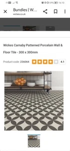 Wickes Carnaby Floor Tiles - Picture 1 of 2