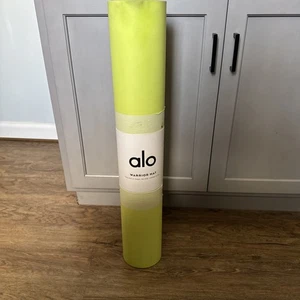 Alo Yoga Chakra Warrior Mat In Neon Yellow Brand New! Fast Shipping - Picture 1 of 5