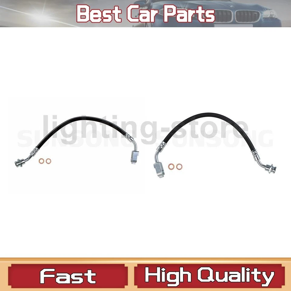 Línea de freno de manguera hidráulica de freno delantero 2 para Nissan D21 1986 Foto 1 de 4