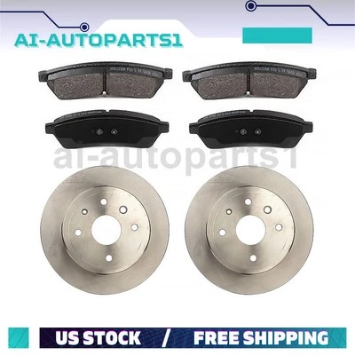 For Chevrolet Epica 2004 2005 2006 2007 2008 2009 Rear Brake Rotors + Brake Pads - Image 1 of 4