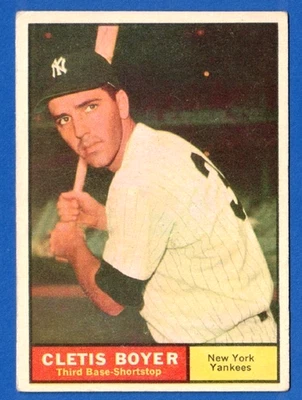 Topps Clete Boyer #19 1961***Envío gratuito*** Foto 1 de 2