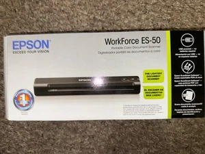 -BRAND NEW- Epson ES-50 WorkForce Portable Color Document Scanner -FREE SHIPPING - Afbeelding 1 van 7