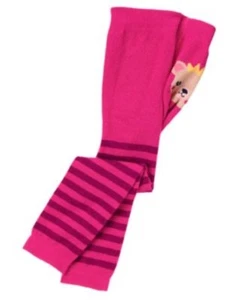 GYMBOREE SWEET MUSIC PINK STRIPE w/ BEAR FASHION BOTTOM TIGHTS 6 12 24 2 3 4 5 - Picture 1 of 1