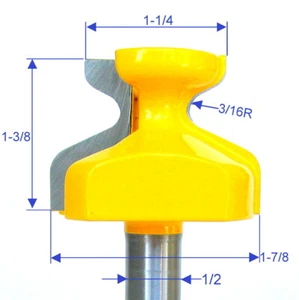1 pc 1/2 SH Door Edge Reversible European Finger Pull Lip Router Bit GSA - Picture 1 of 12