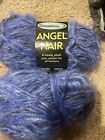 2 Skeins Sensations Angel Hair Stripes Yarn Color 221 Blue /Grey 3.5 Oz 120 Yds